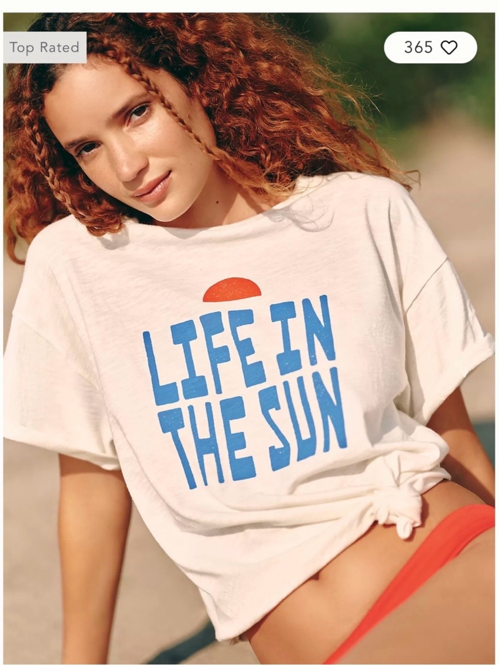 Anthropologie Celandine x Sydney Perkins Life In the Sun Graphic Tee
